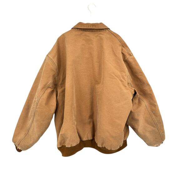 Carhartt FRJ195 Flame Resistant Quilt Lined Heavyweight Duck Bomber Jacket - Picture 2 of 15